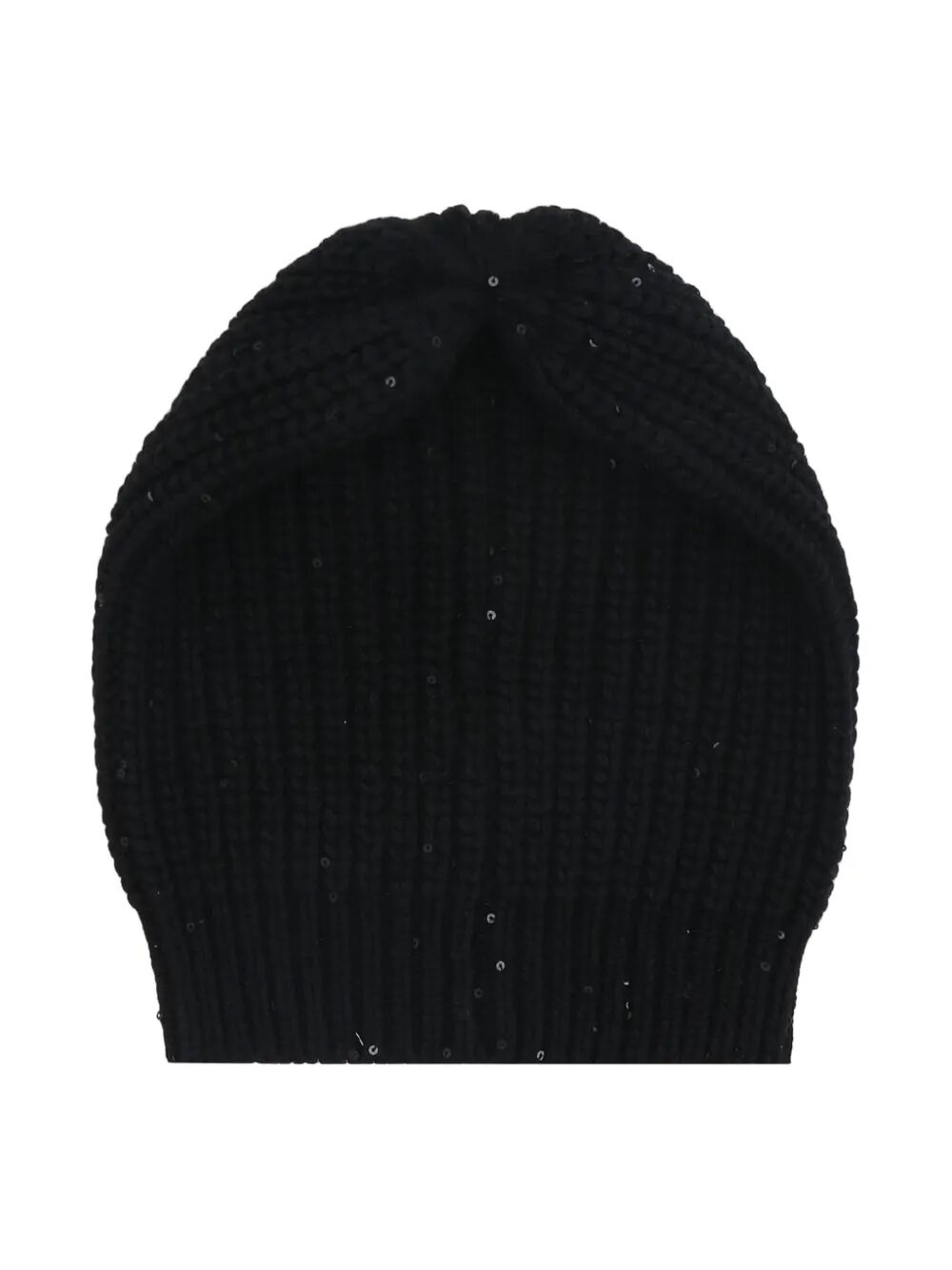 CASHMERE AND SILK DIAMOND YARN KNIT BEANIE