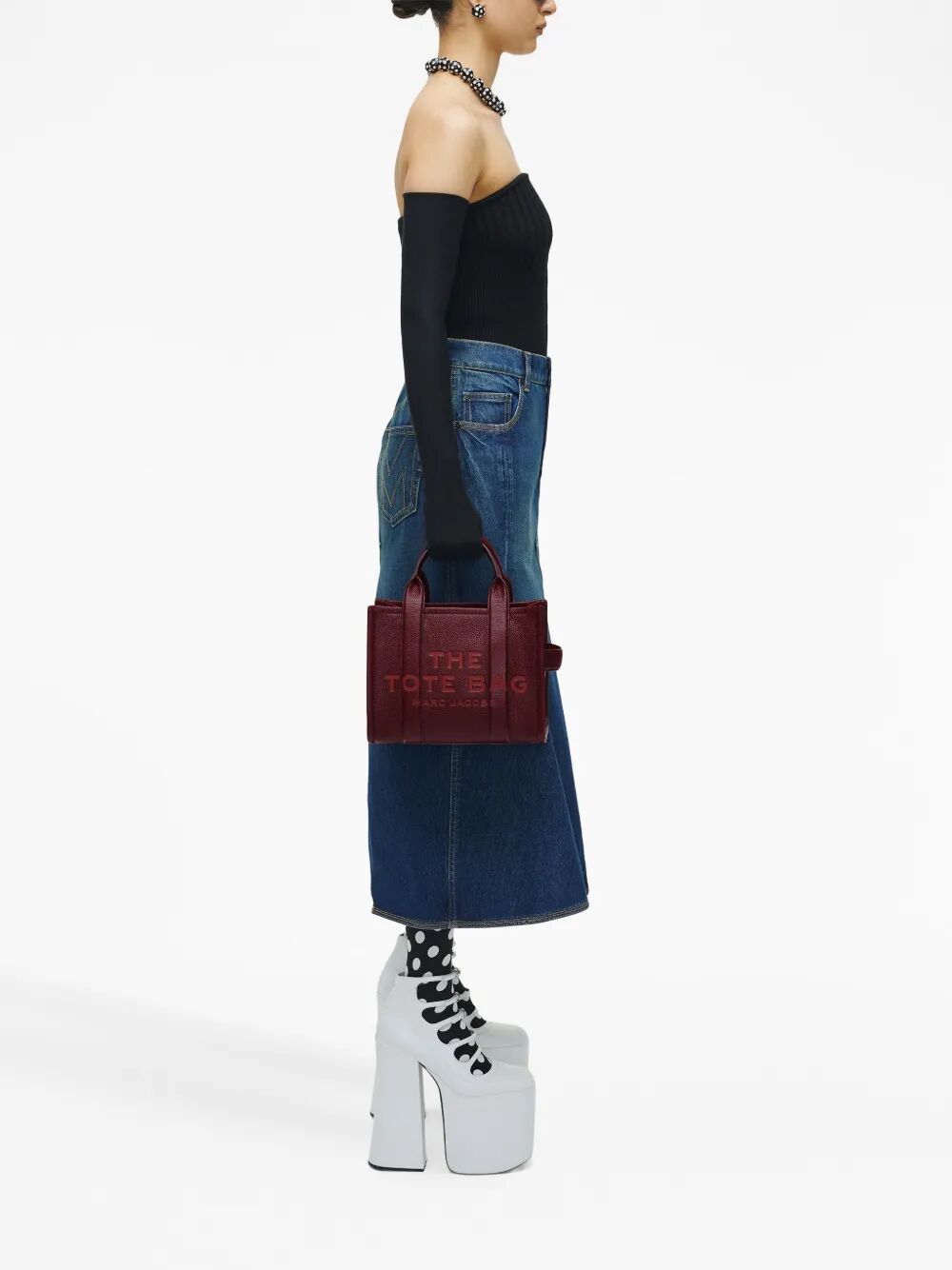 THE LEATHER SMALL TOTE BAG