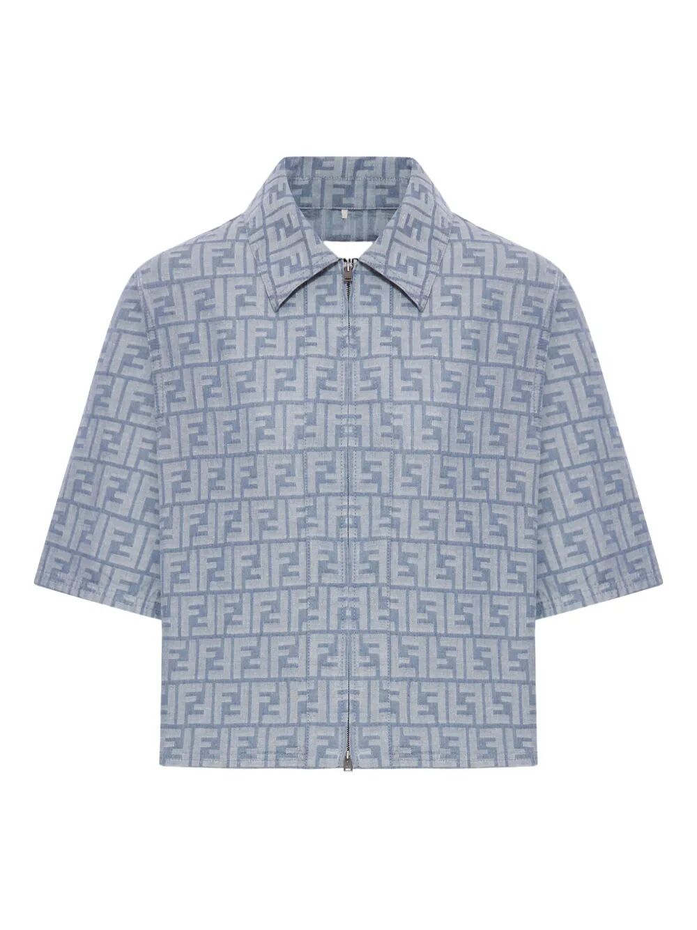 FF CHAMBRAY DENIM CROPPED JACKET