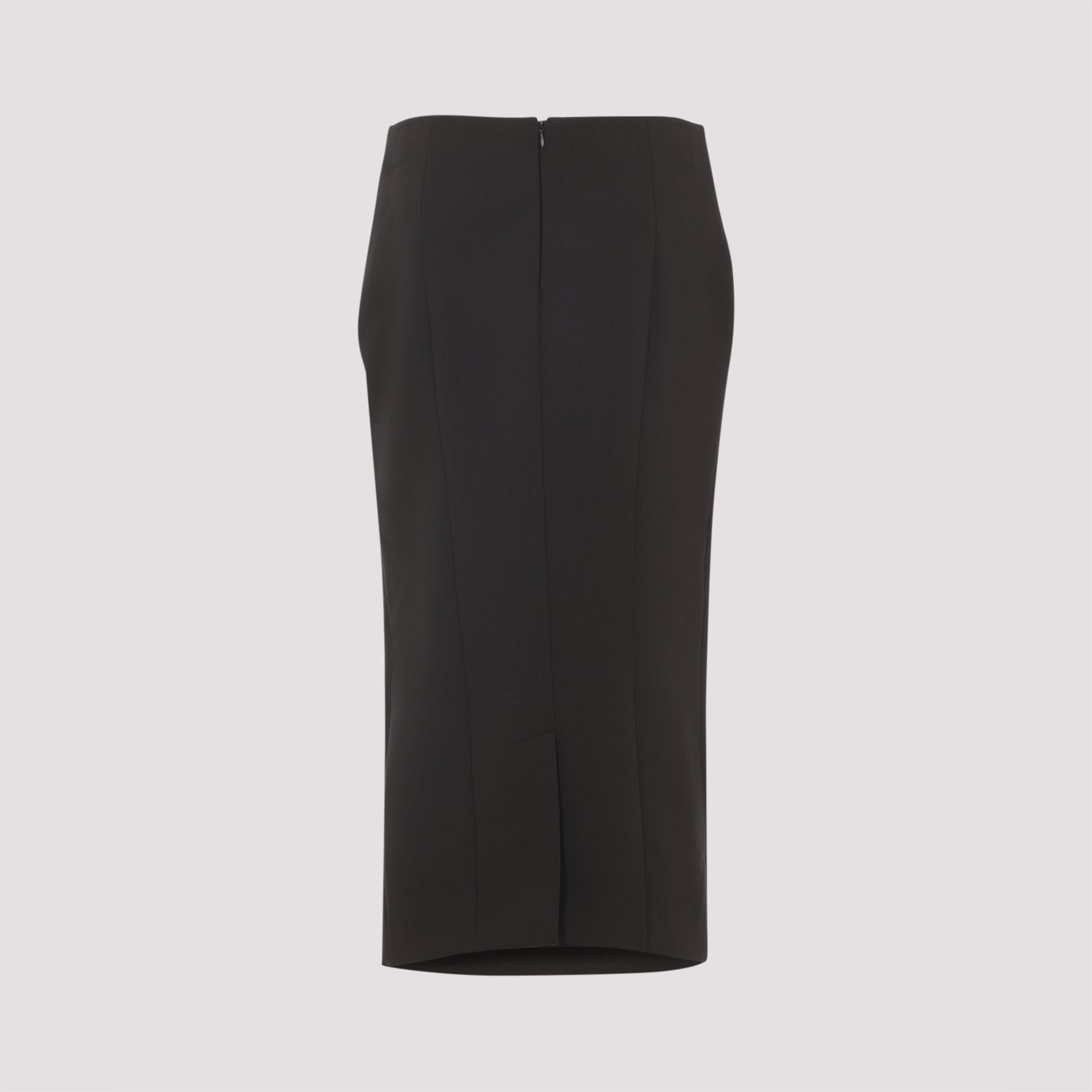 Virgin Wool Midi Skirt