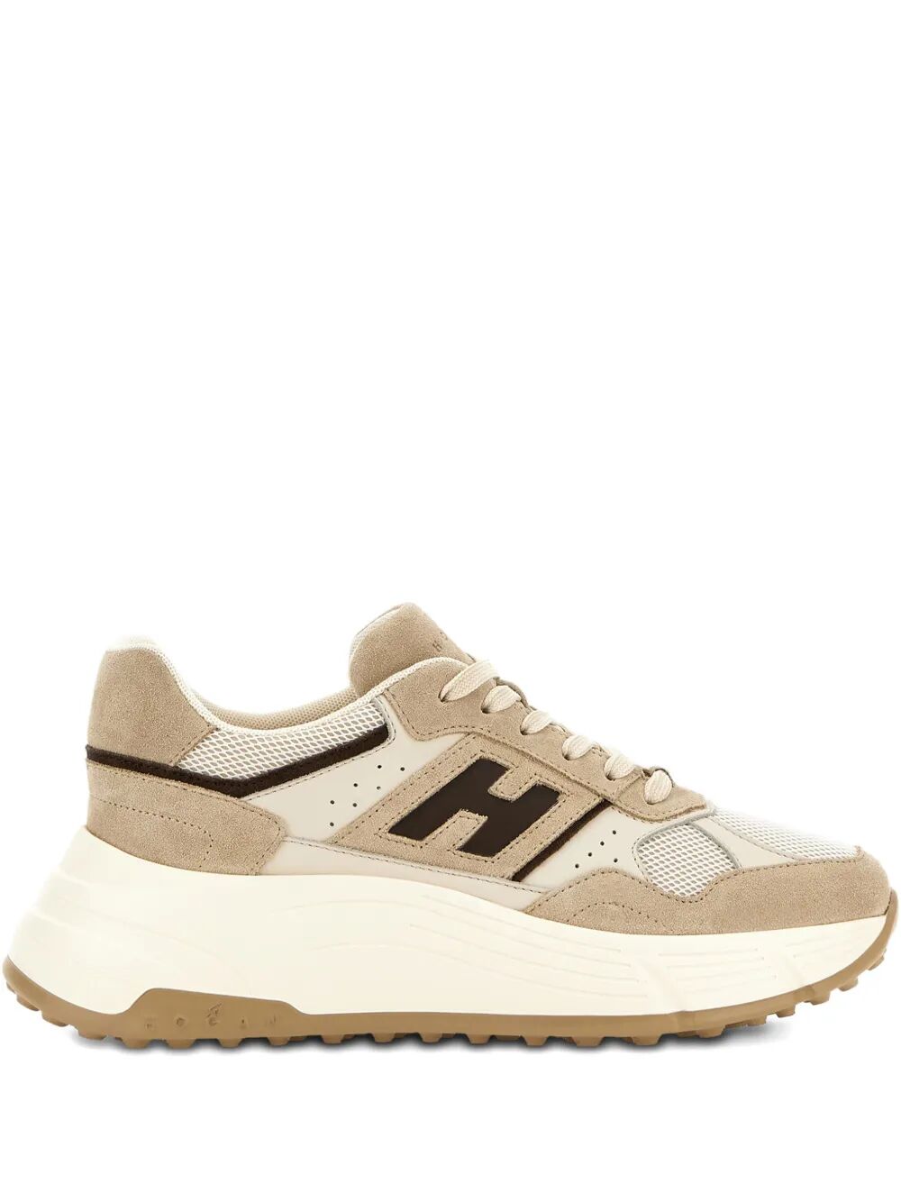 HI-FI SUEDE AND MESH SNEAKERS