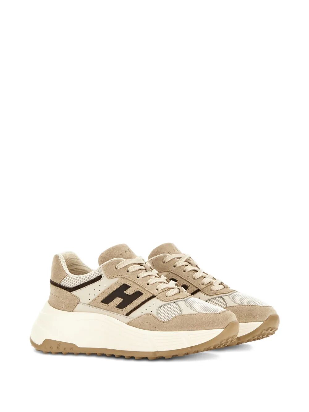 HI-FI SUEDE AND MESH SNEAKERS
