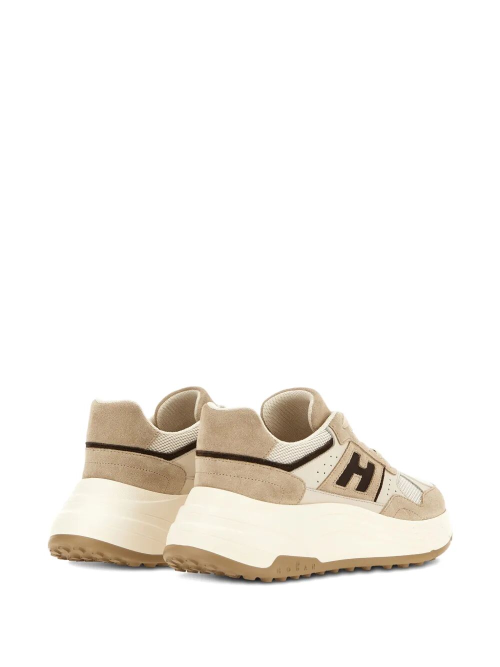HI-FI SUEDE AND MESH SNEAKERS