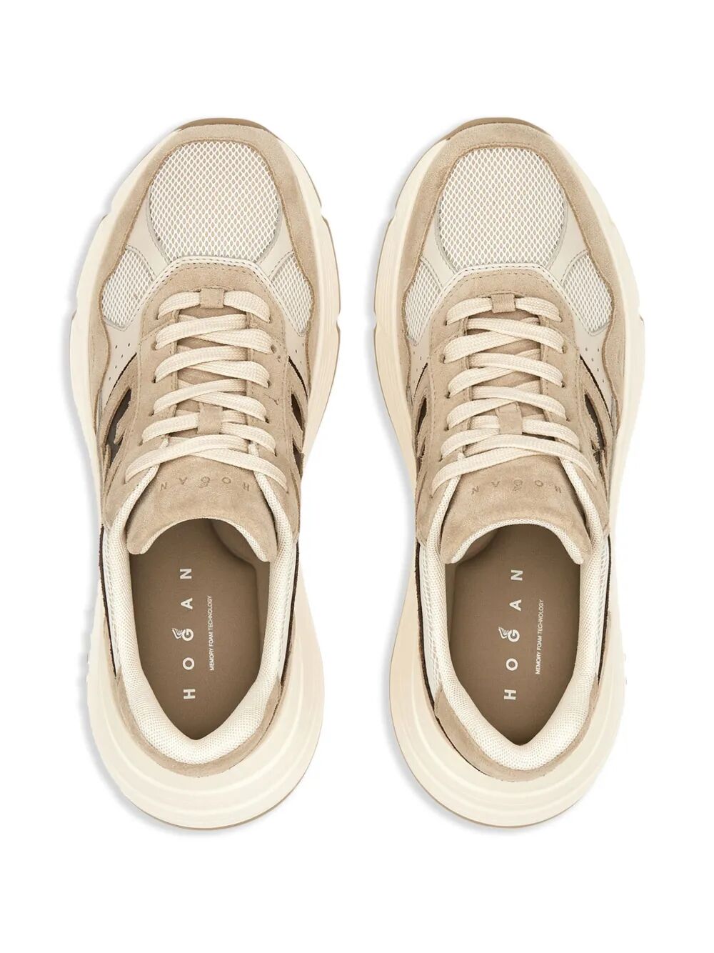 HI-FI SUEDE AND MESH SNEAKERS
