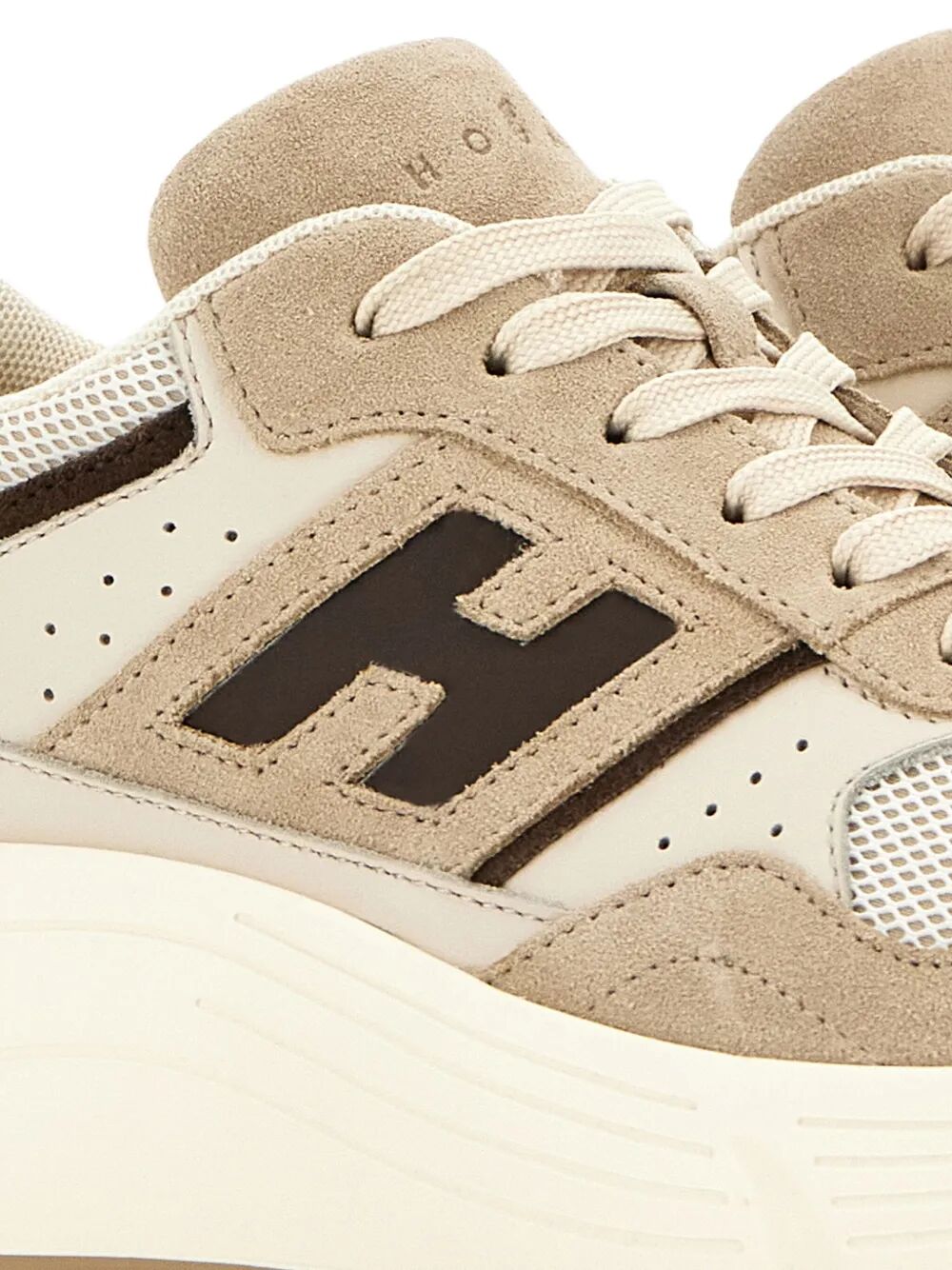 HI-FI SUEDE AND MESH SNEAKERS