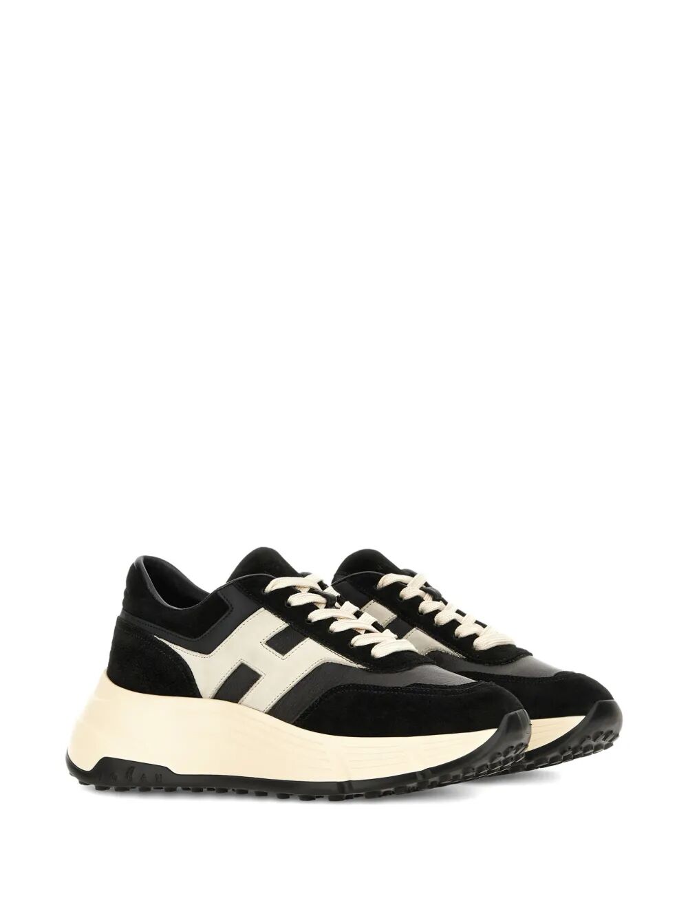 HI-FI SUEDE AND NAPPA LEATHER SNEAKERS