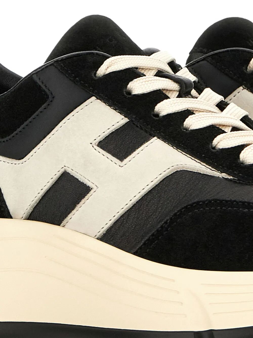 HI-FI SUEDE AND NAPPA LEATHER SNEAKERS