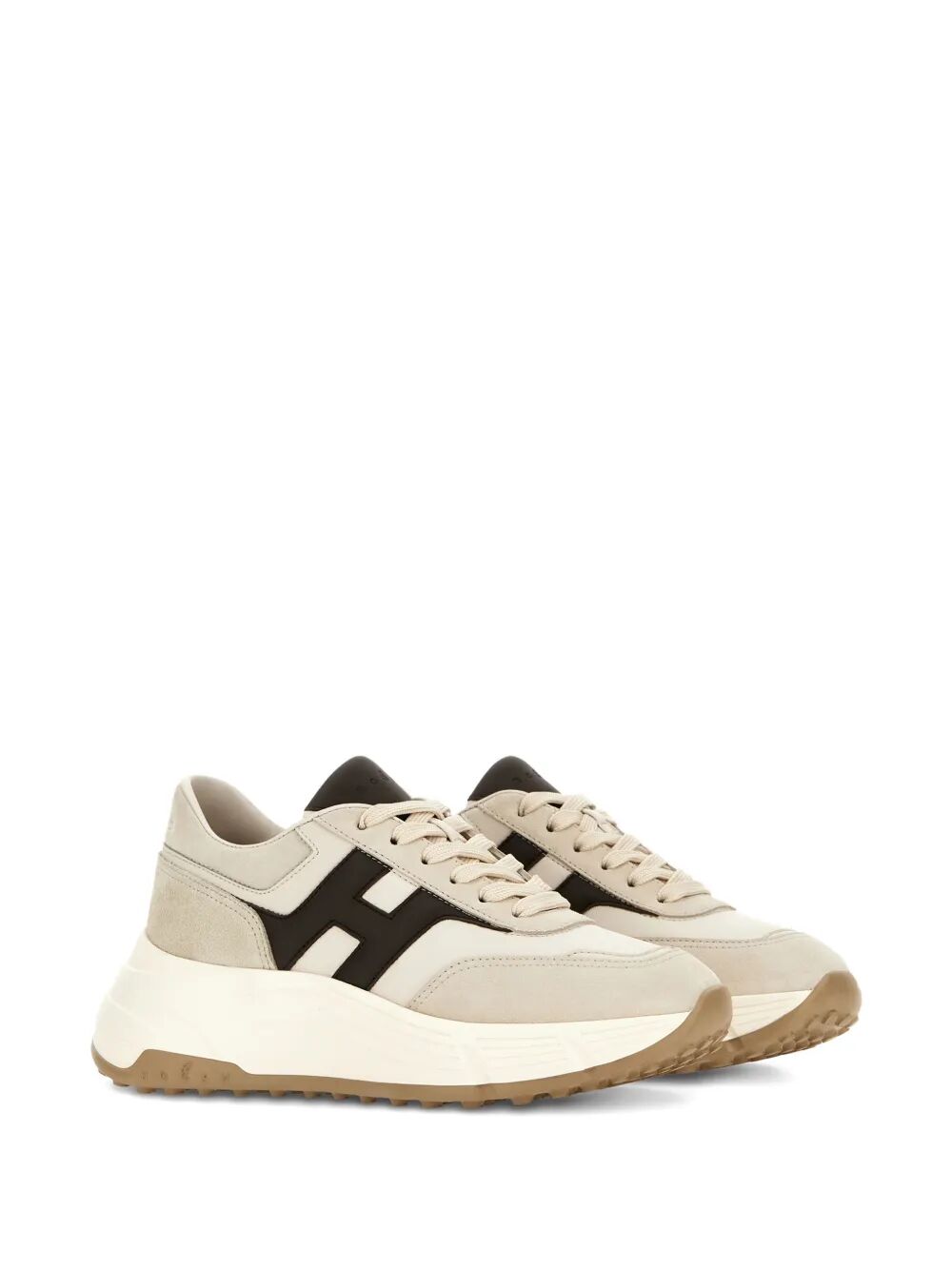HI-FI SUEDE AND NAPPA LEATHER SNEAKERS