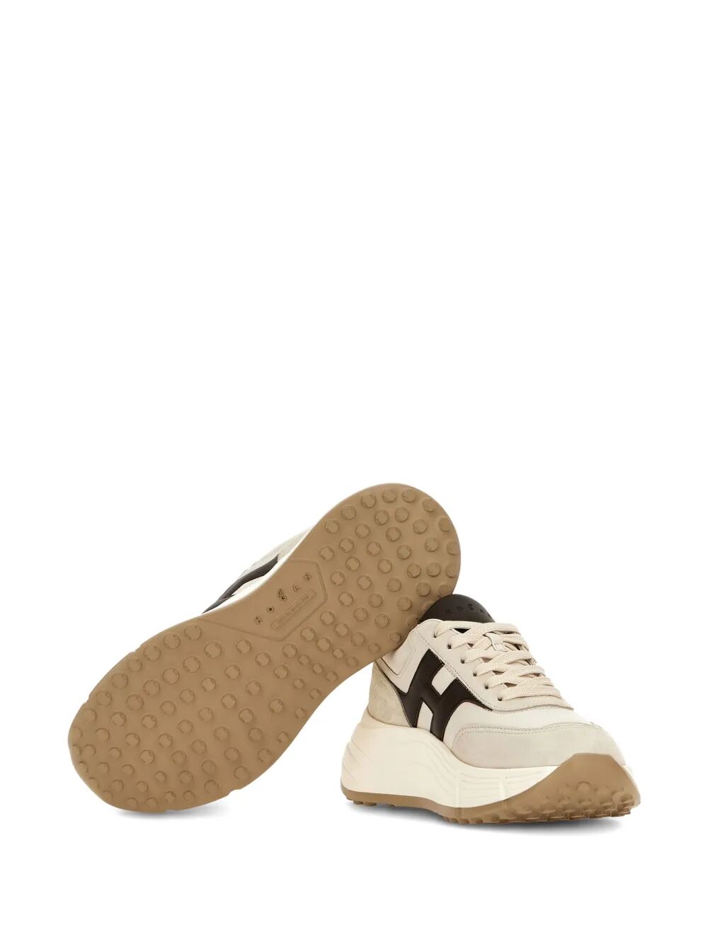 HI-FI SUEDE AND NAPPA LEATHER SNEAKERS