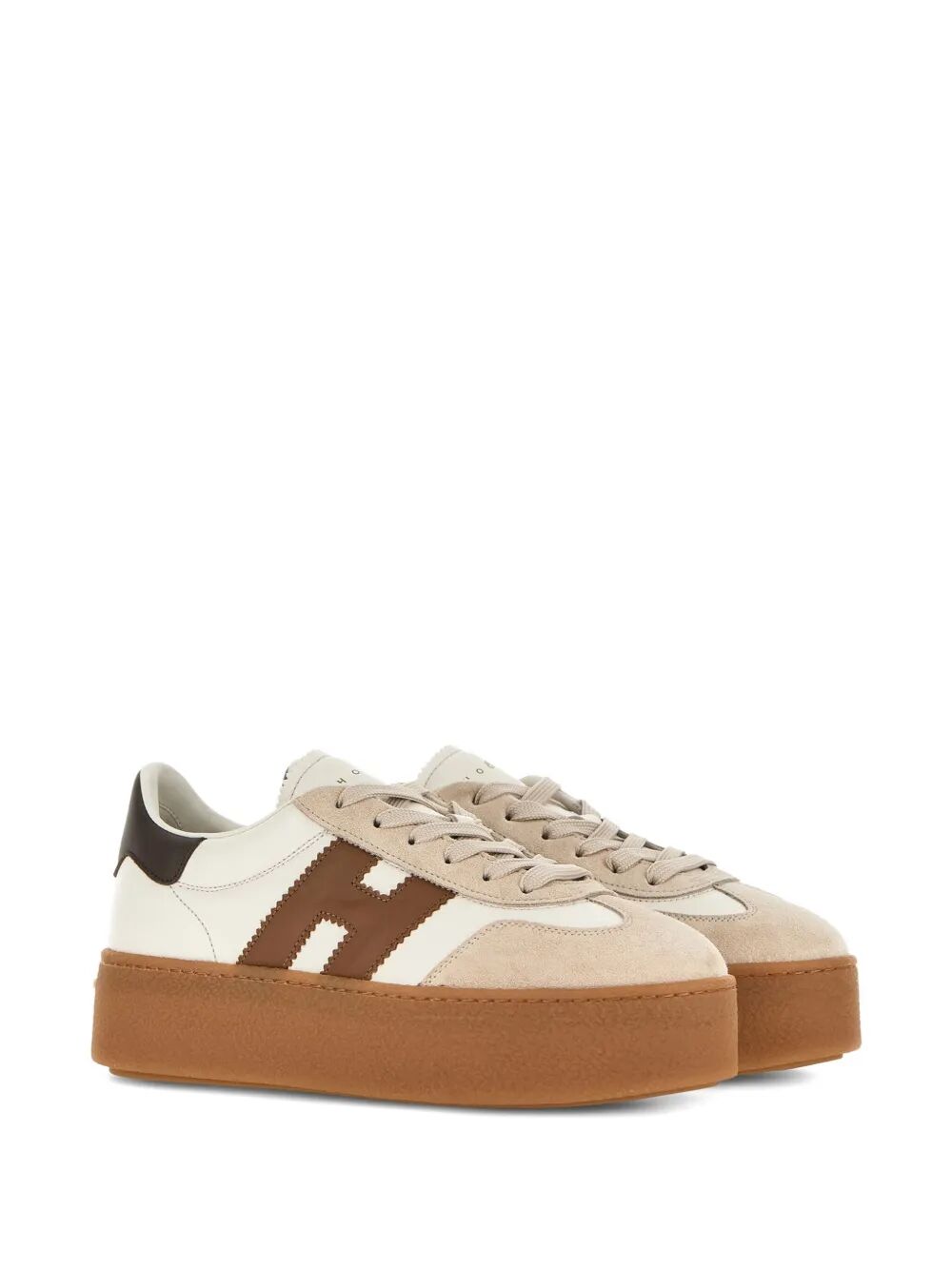 COOL SUEDE AND NAPPA LEATHER LIGHTWEIGHT MAXI SOLE SNEAKERS