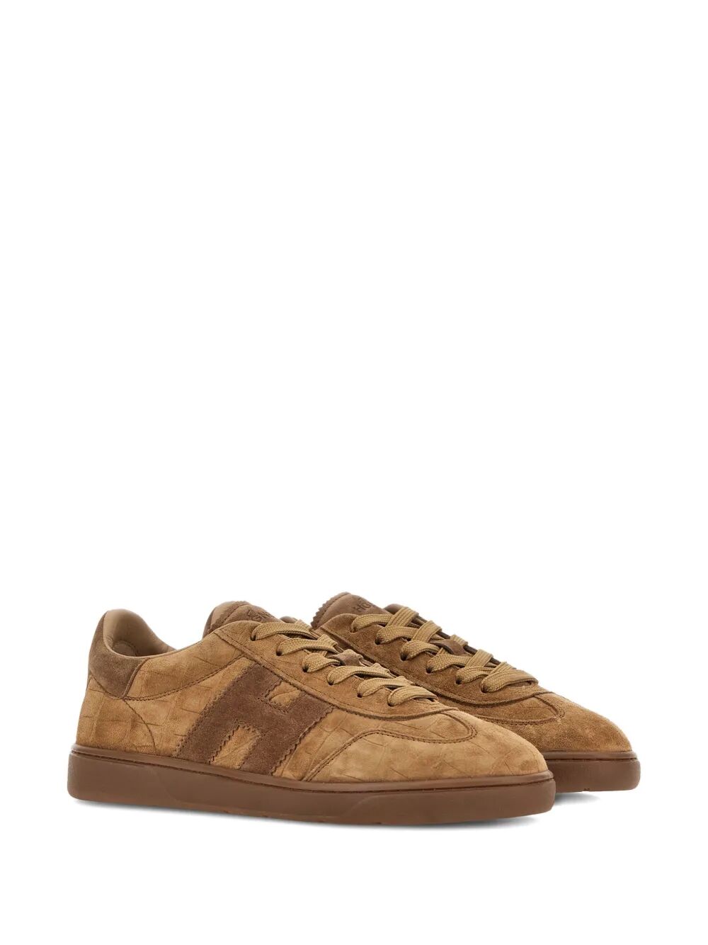 COOL CROCODILE EFFECT SUEDE SNEAKERS