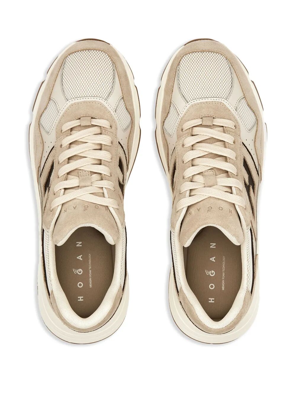 SUEDE, SMOOTH LEATHER AND MESH HYPERLIGHT SNEAKERS