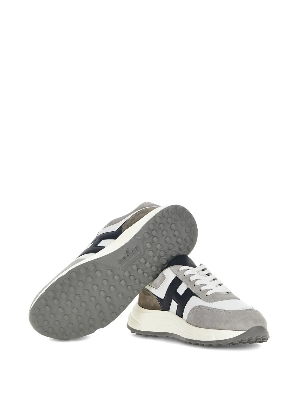 SUEDE AND SMOOTH LEATHER HYPERLIGHT SNEAKERS