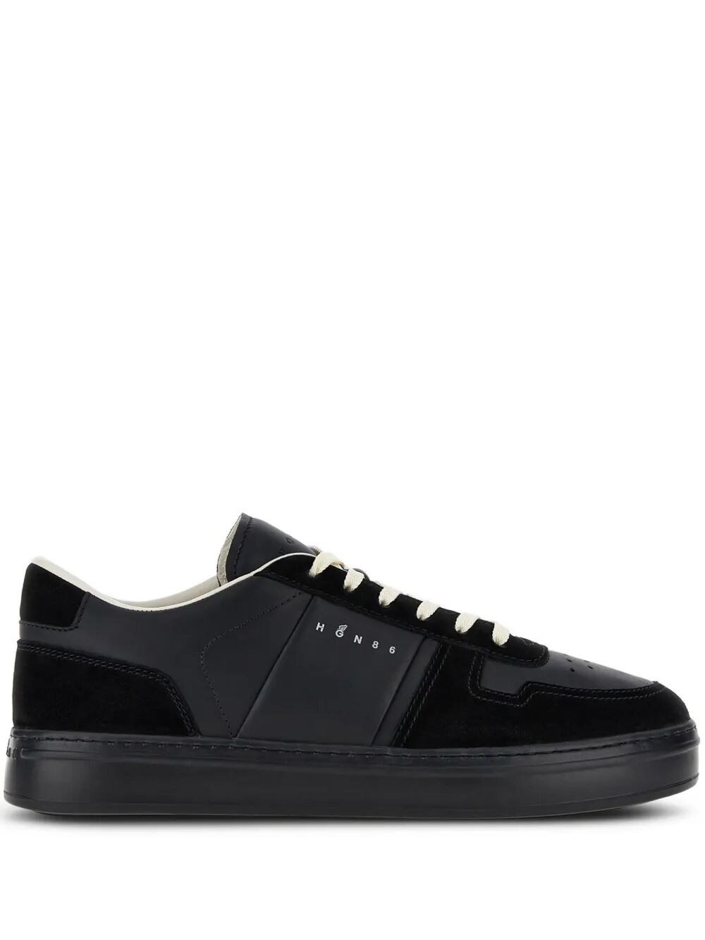 H-TV SMOOTH AND SUEDE LEATHER SNEAKERS
