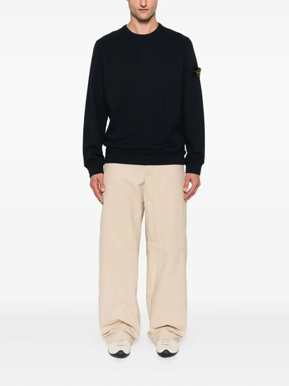 COTTON FLEECE CREW NECK SWEATSHIRT
