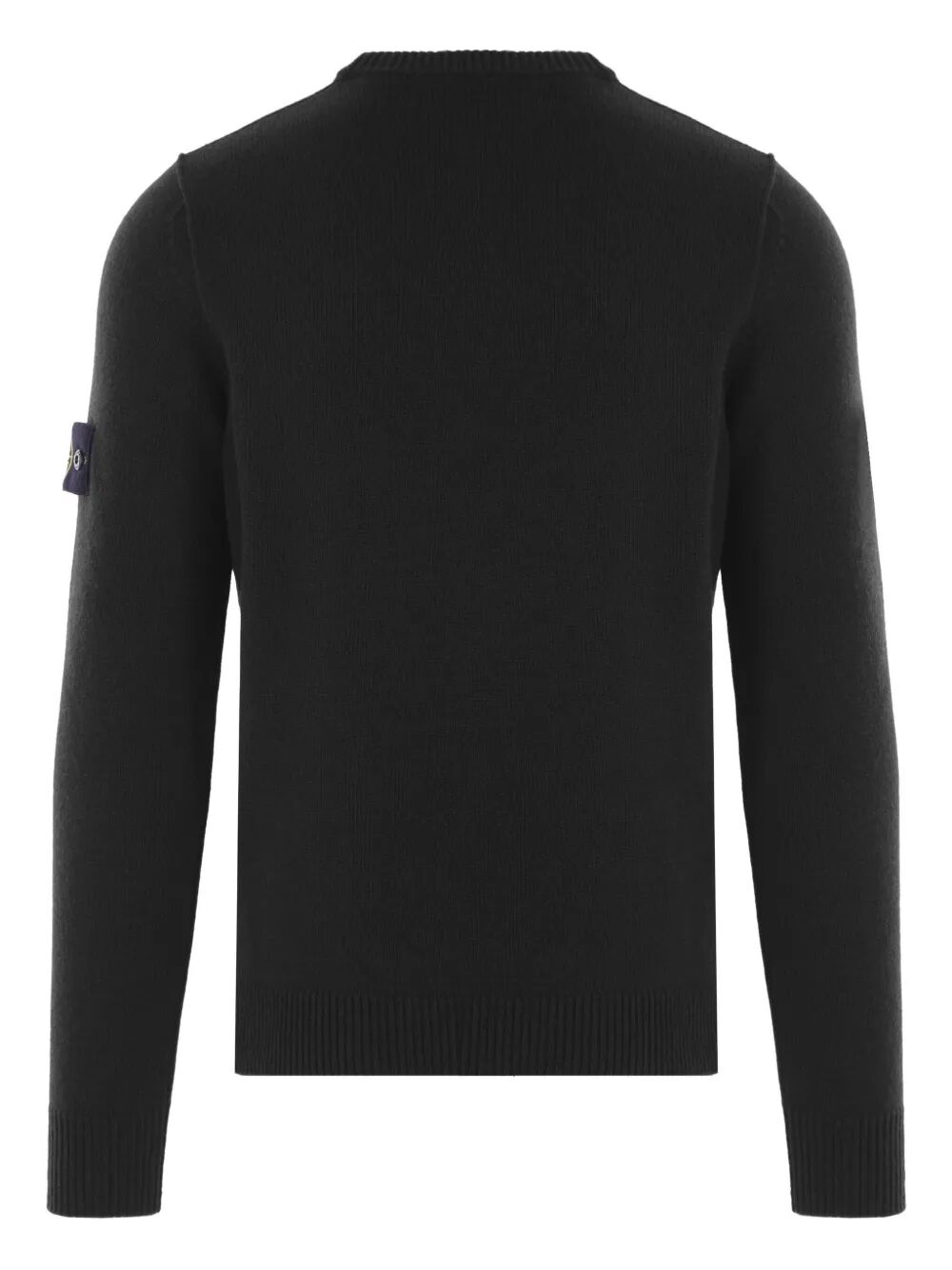 CREW NECK WOOL SWEATER WITH REVERSE STITCH DETAILS