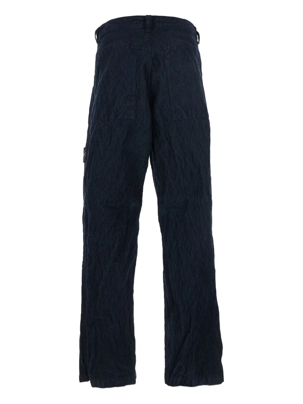 CRINKLED EFFECT CORDUROY TROUSERS