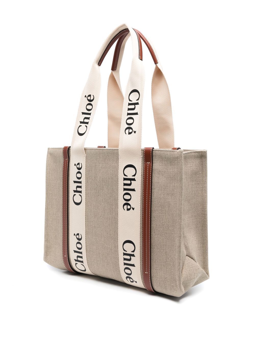 BORSA TOTE WOODY IN LINO