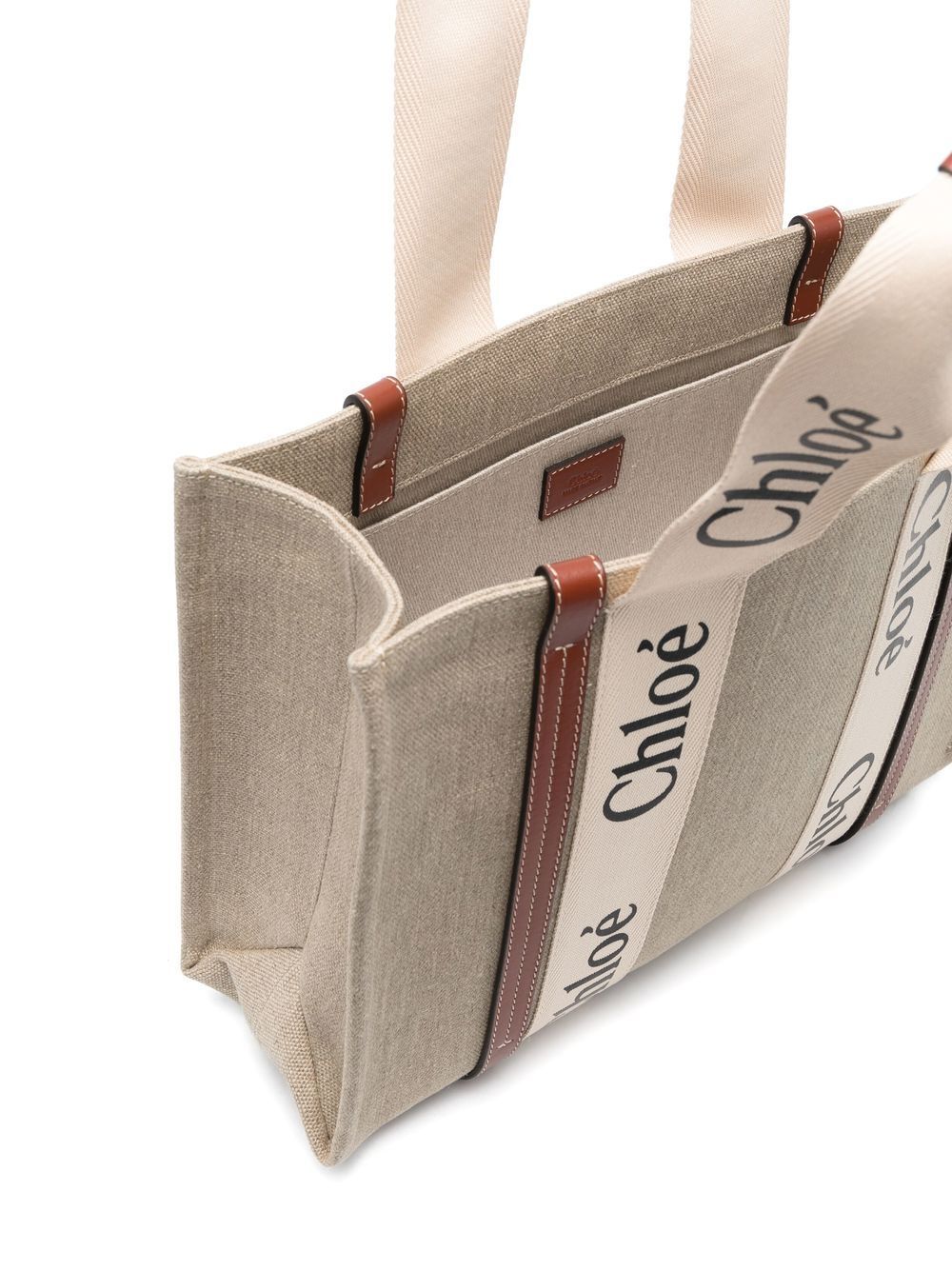 BORSA TOTE WOODY IN LINO