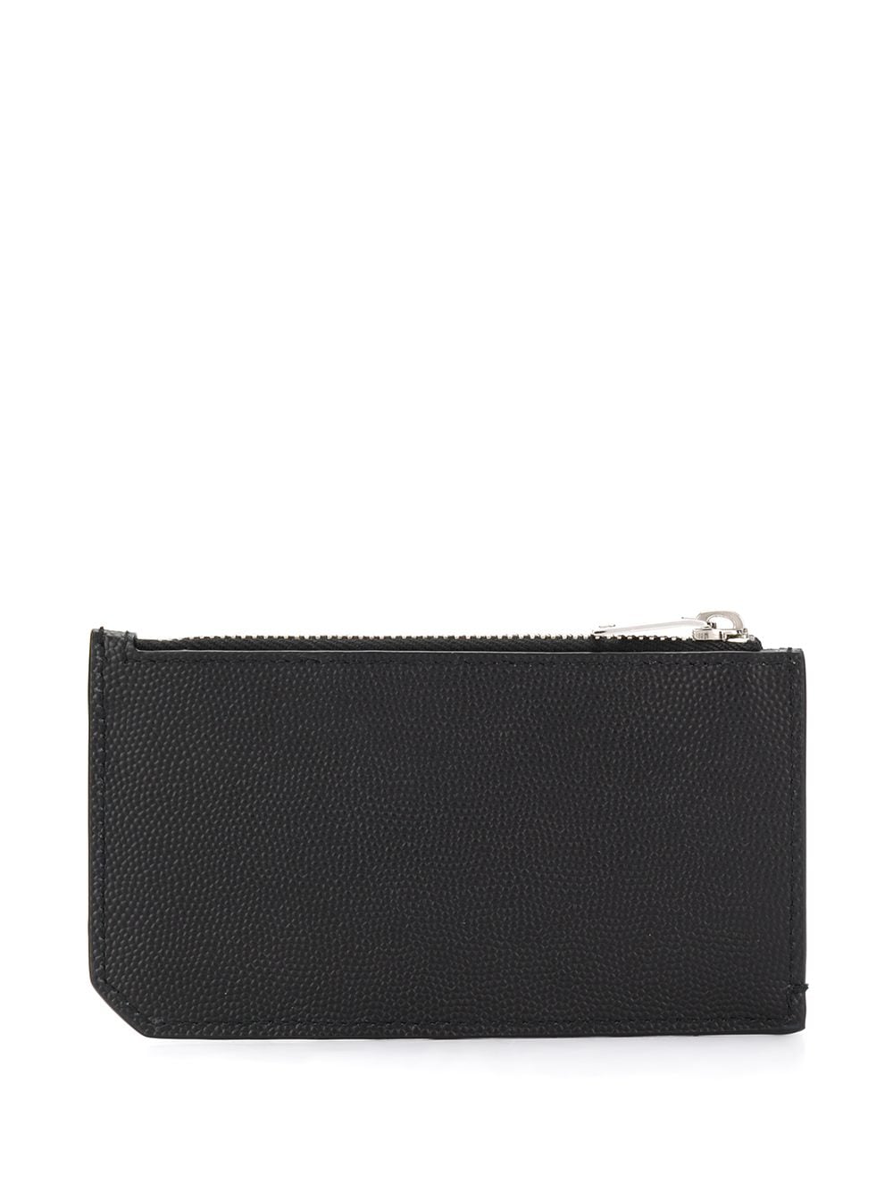 FRAGMENTS ZIPPED CARD CASE IN GRAIN DE POUDRE LEATHER
