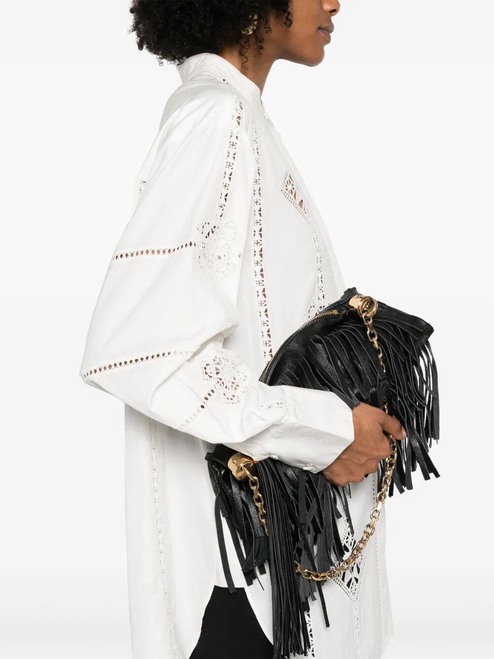 SOELINE OPENWORK POPLIN SHIRT