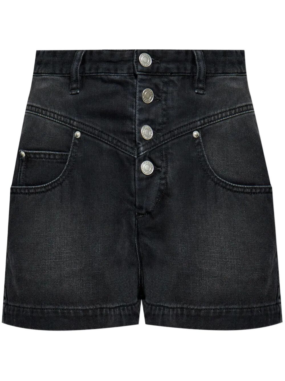 JOVANY HIGH-RISE DENIM SHORTS