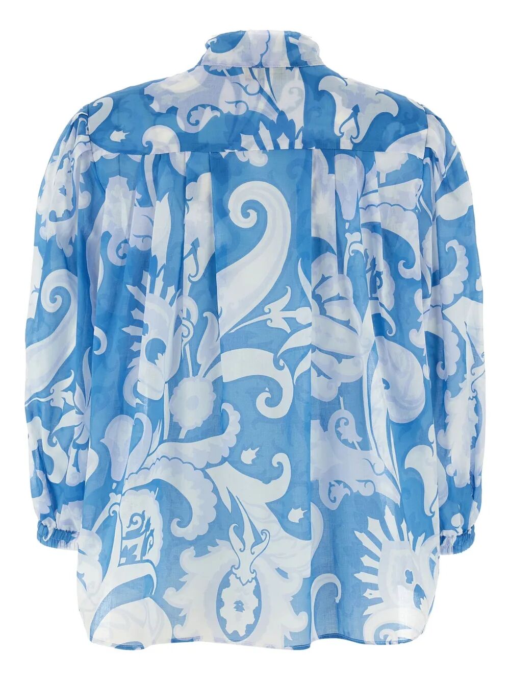 PAISLEY-PRINT COTTON BLOUSE