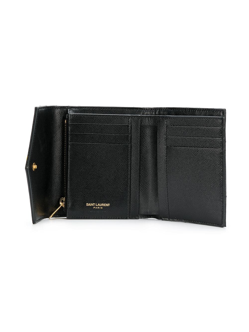 GRAIN DE POUDRE LEATHER CASSANDRE MATELASSÉ COMPACT TRI FOLD WALLET
