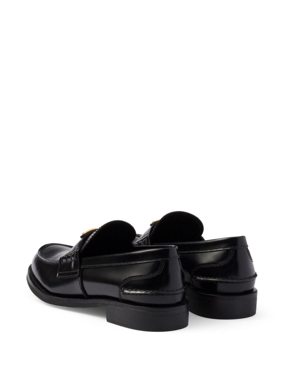 BRUSHED LEATHER LOAFERS WITH LEATHER BAND
