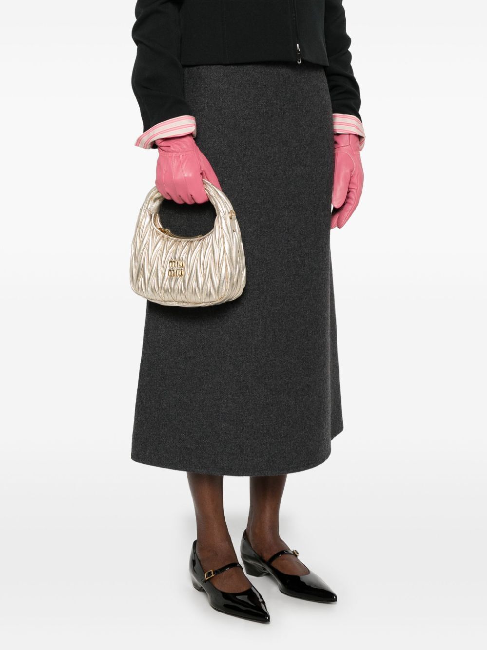 WANDER MATELASSÉ NAPPA LEATHER SMALL HOBO BAG