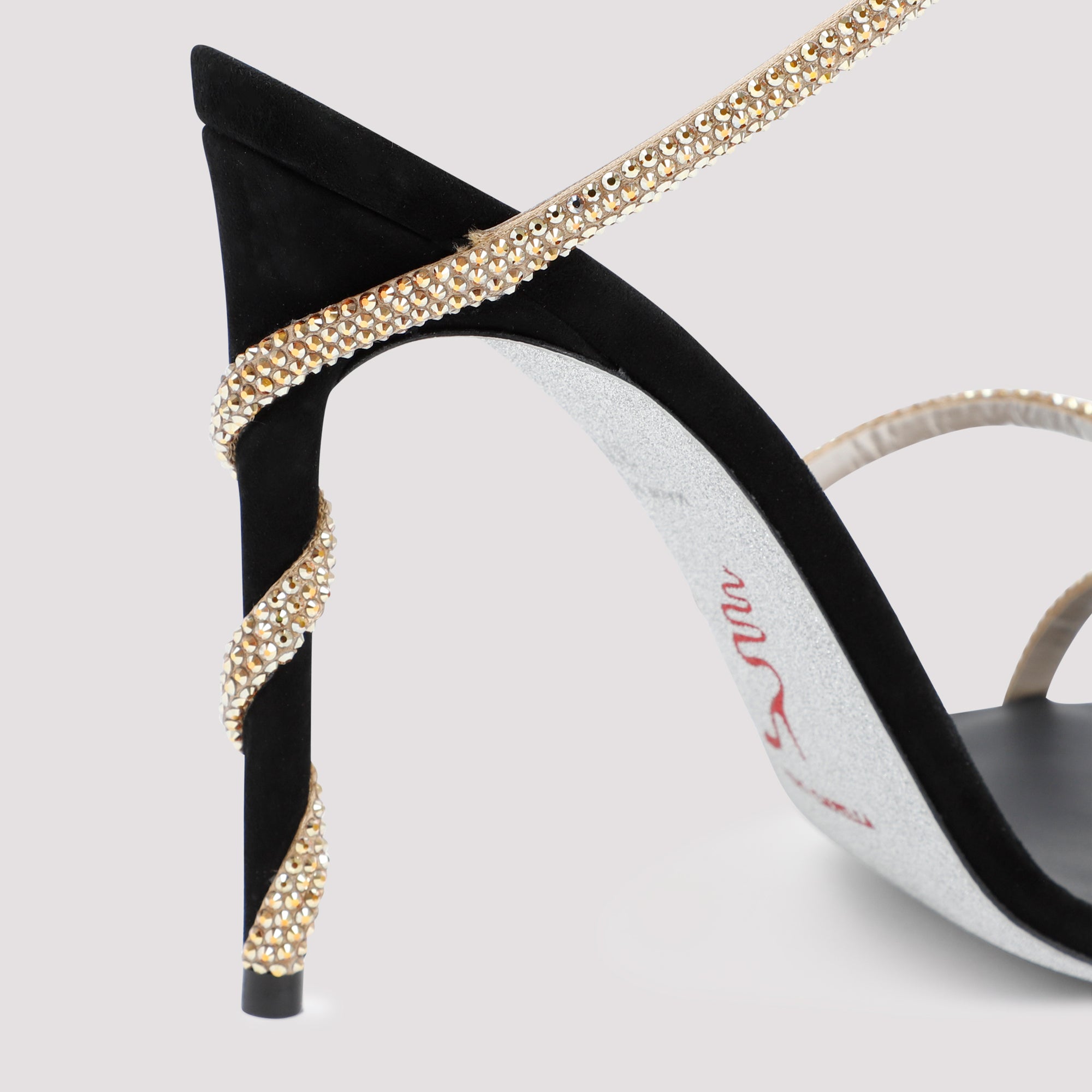 Renè Caovilla Golden Margot Spiral Sandals