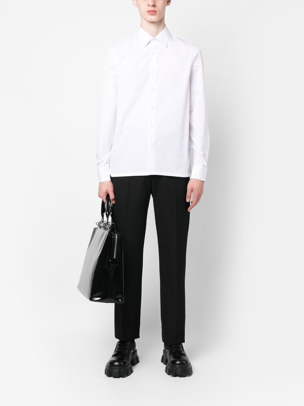 STRAIGHT-CUT COTTON SHIRT