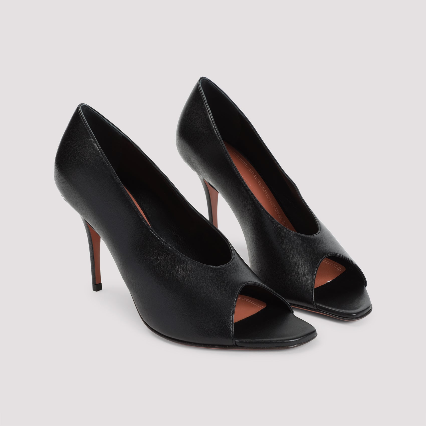 Julianne 90 Peep Toe Nappa Pumps