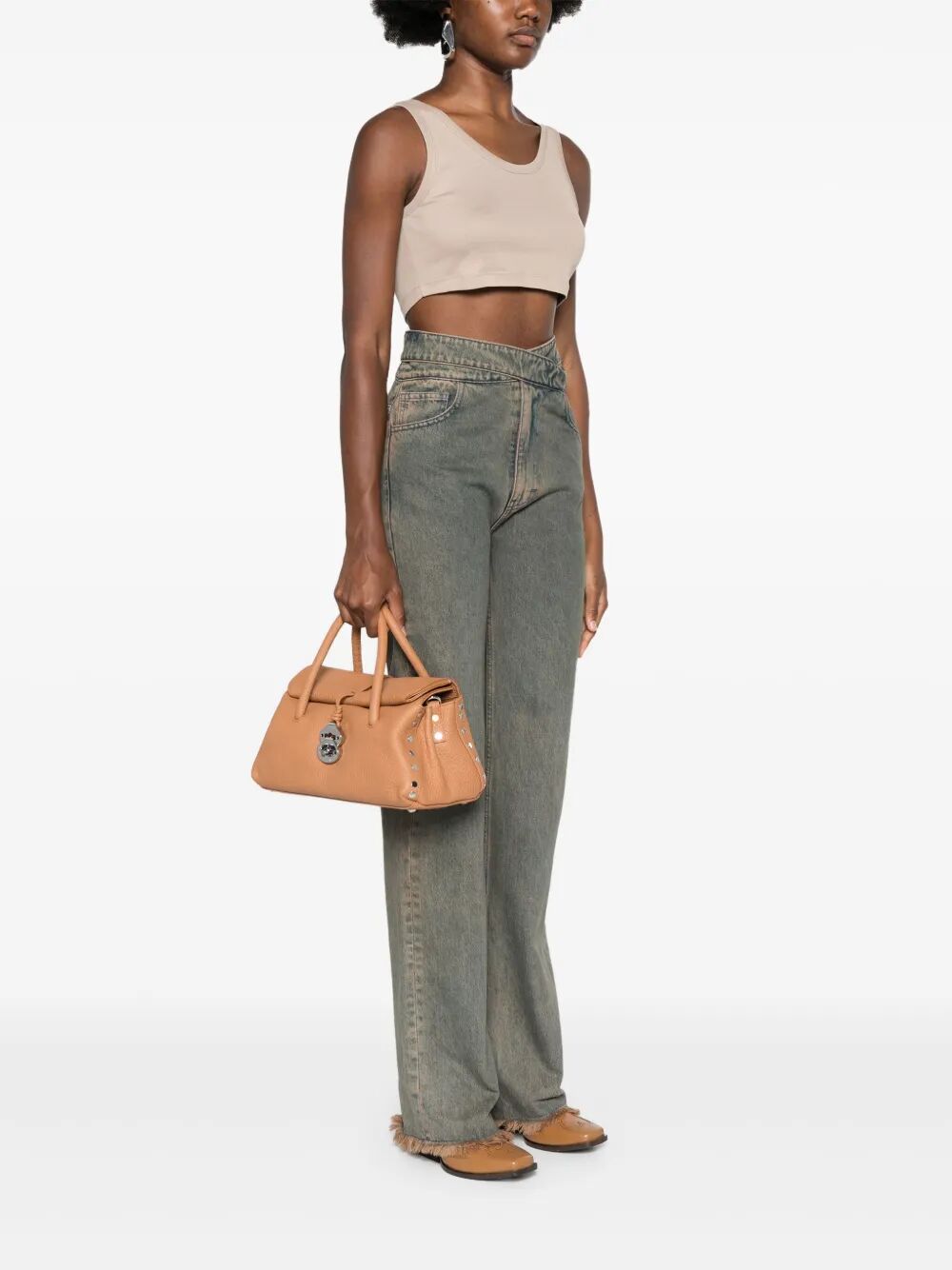 DOTTA SMALL BAG IN HAMMERED LEATHER