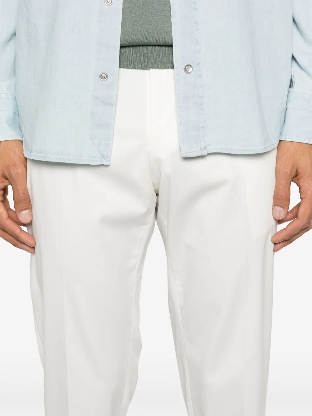 REBEL COTTON CHINO TROUSERS