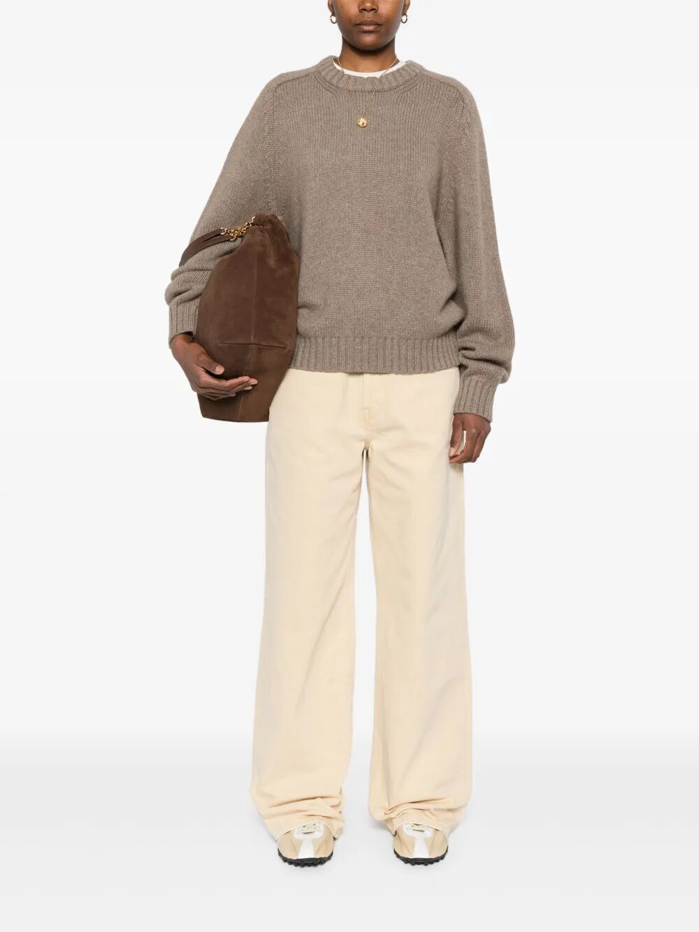 MAE CASHMERE PULLOVER WITH EXTENDED SLEEVES