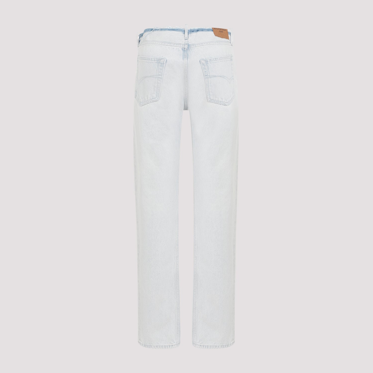 Cut Off Waistband Jeans