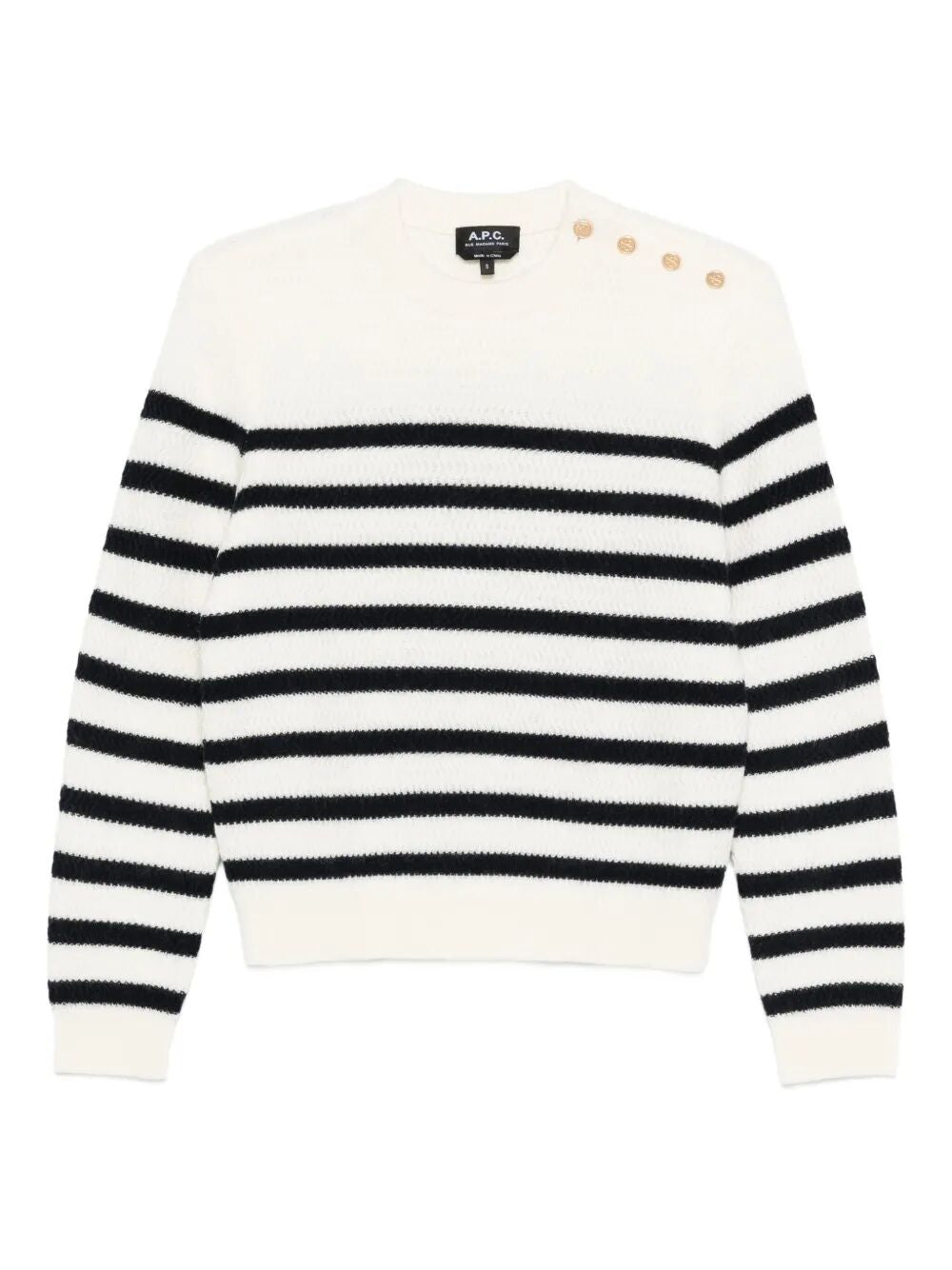 LEA STRIPED WOOL JUMPER
