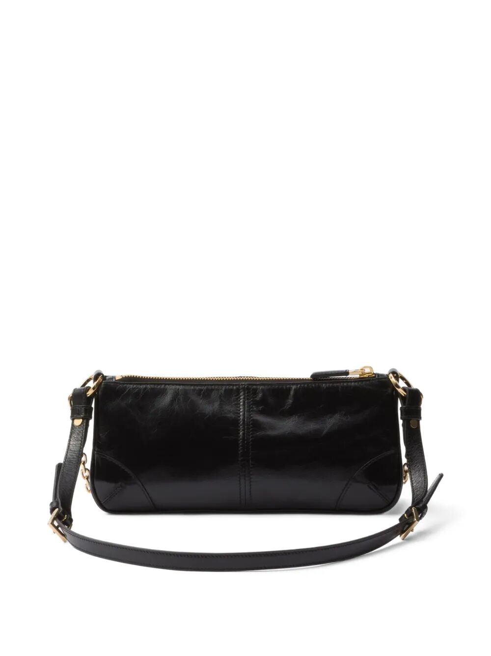 RE-EDITION 2002 MEDIUM SHINY FINISH LEATHER SHOULDER BAG