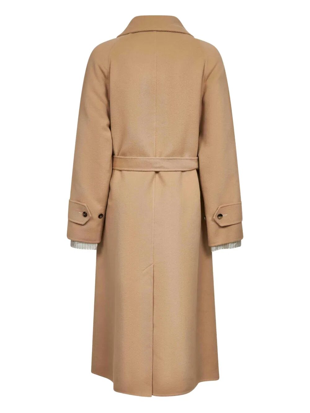 RAGLAN-SLEEVES BELTED COAT