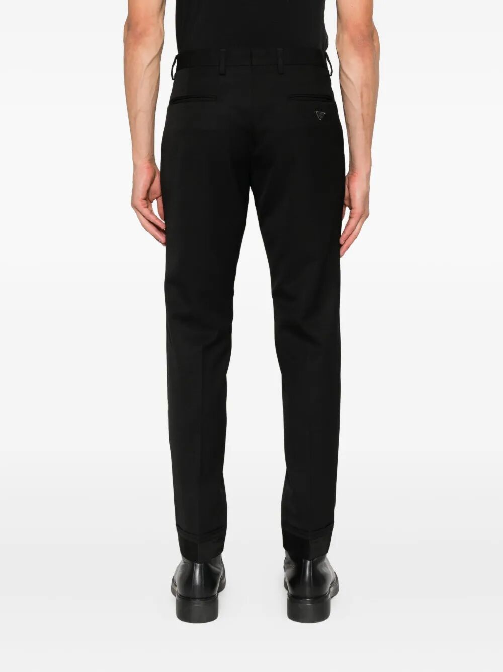 STRAIGHT LEG WOOL TROUSERS