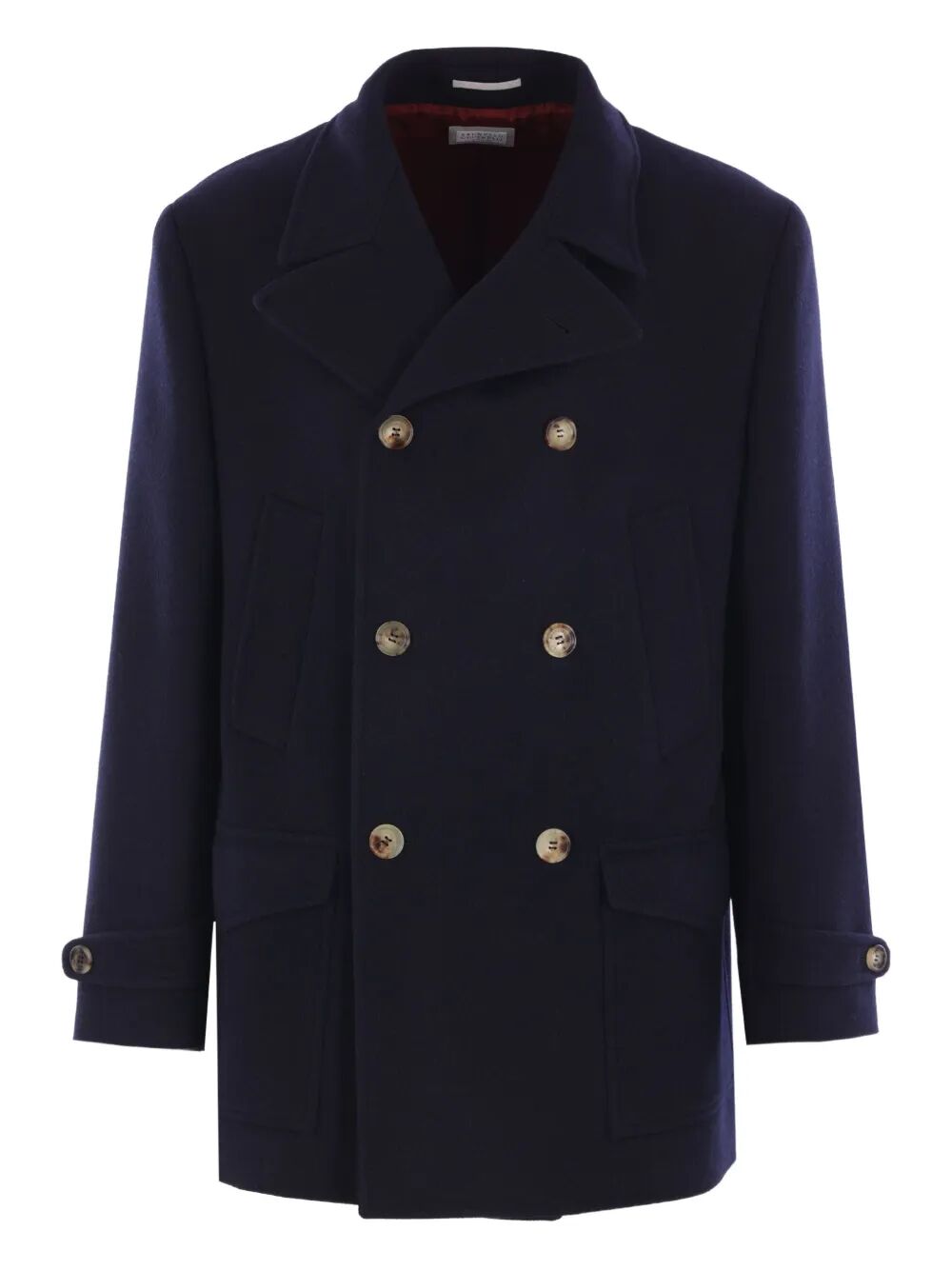 DOUBLE-BREASTED WOOL COAT