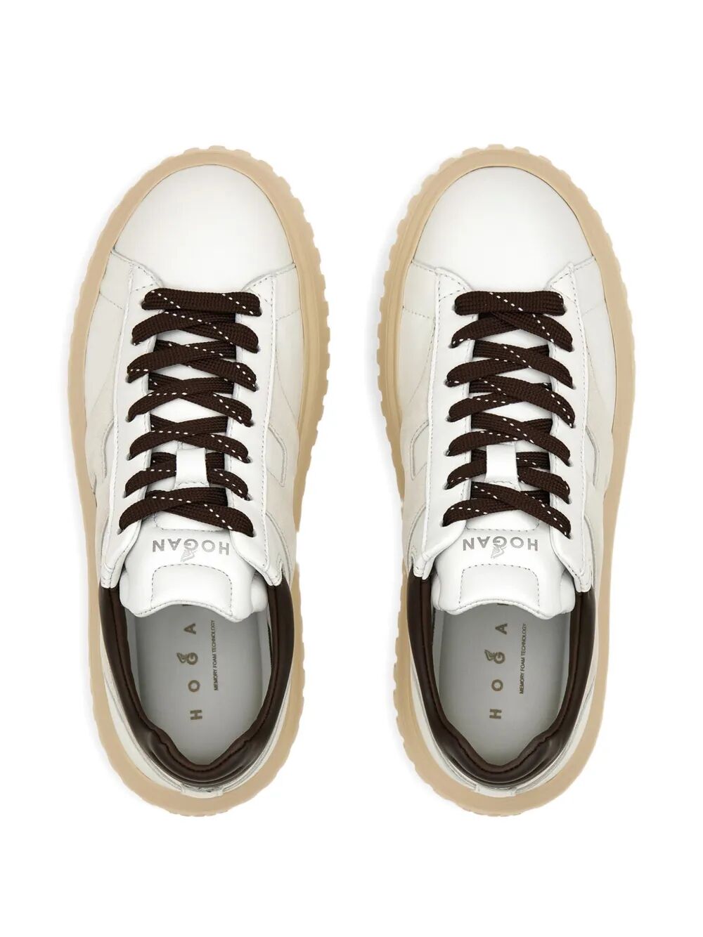 H-STRIPES NAPPA LEATHER SNEAKERS