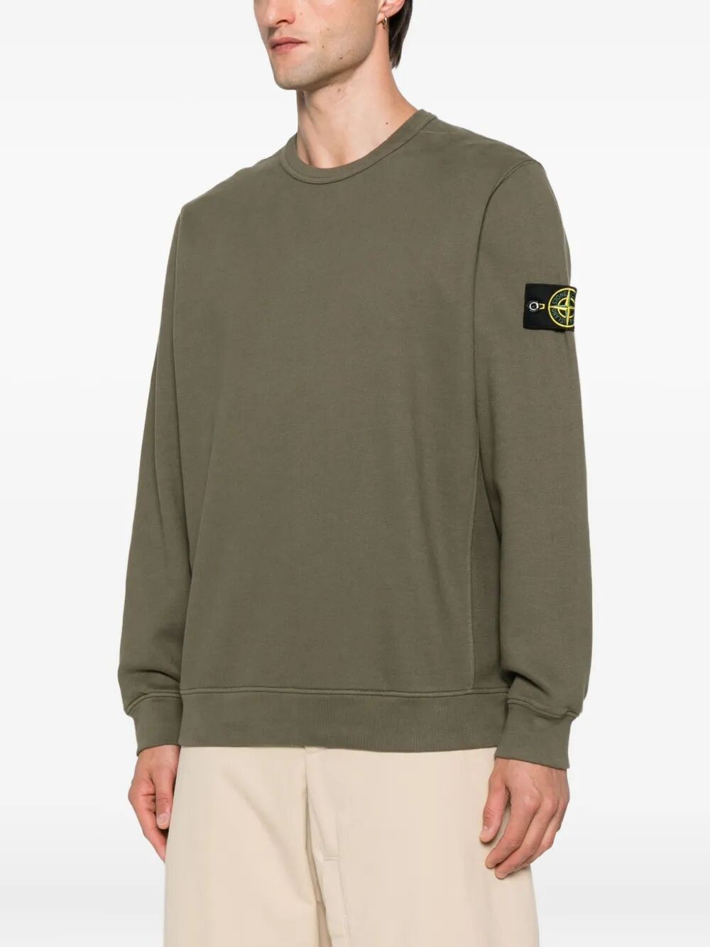 COTTON FLEECE CREW NECK SWEATSHIRT