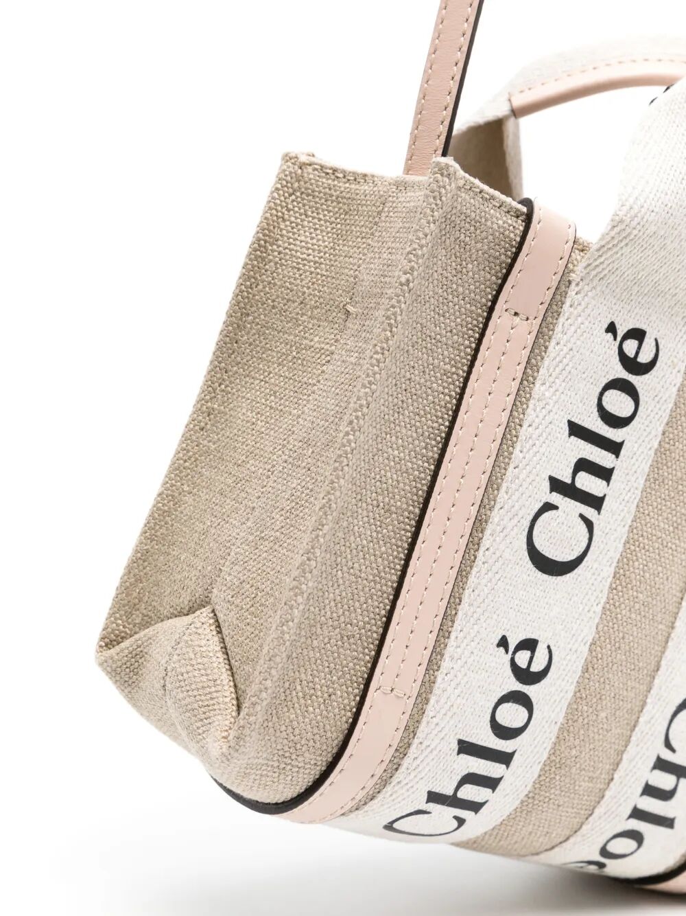 MINI WOODY LINEN TOTE BAG