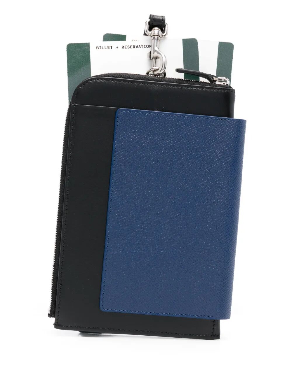 SEMI MATTE LEATHER PASSPORT PHONE HOLDER