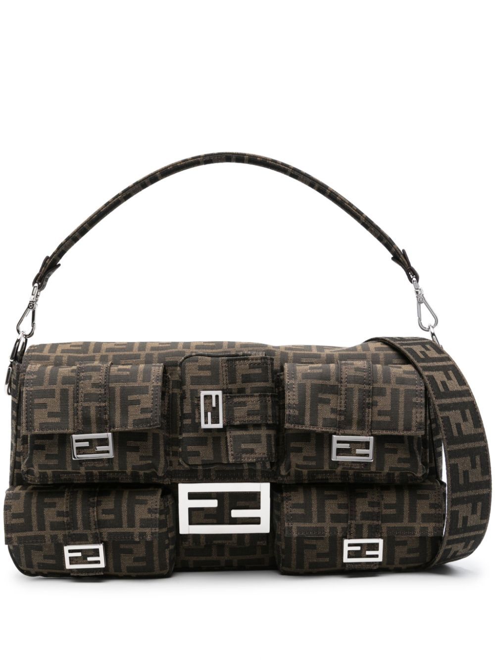 MULTIPOCKET FF MAXI BAGUETTE BAG