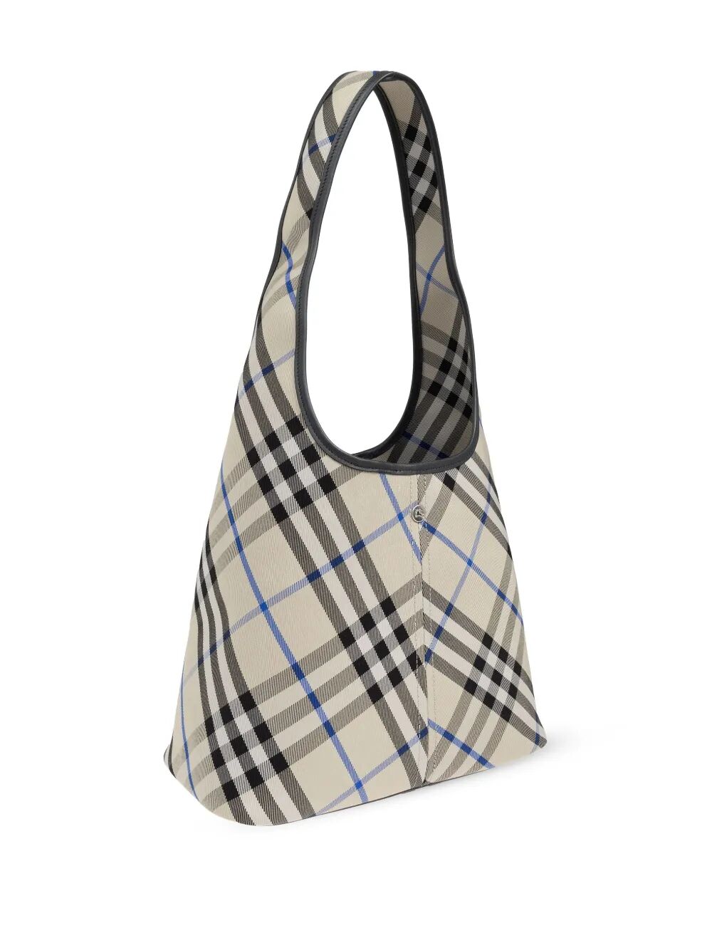 CHECK-PATTERN SHOULDER BAG