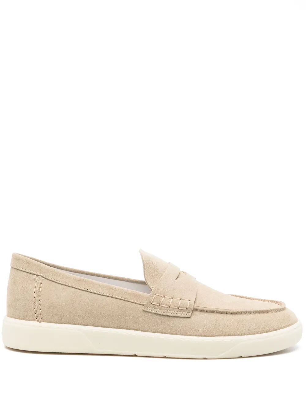 RUBBER SOLE SUEDE LOAFERS