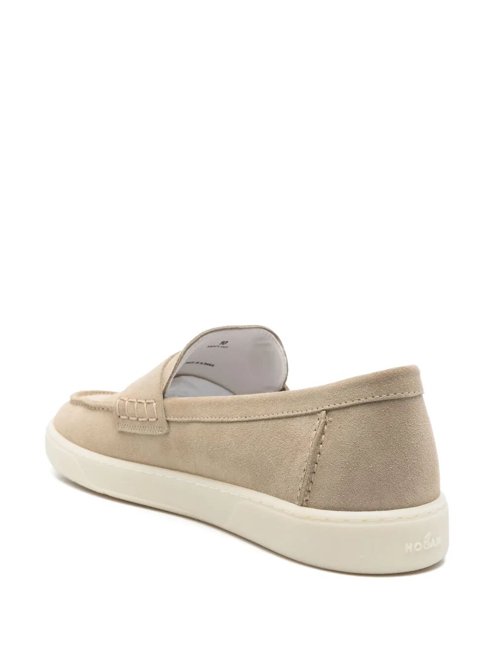RUBBER SOLE SUEDE LOAFERS